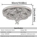 Modern Chandelier Ceiling Lamp K9 Luxury Crystal Led Living Dining Room Decor Pendant Light RC Dimmable Luminaire Home Fixture TAVEN System LLC