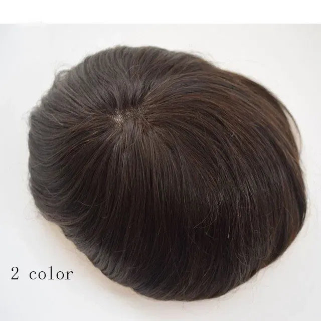 Toupee Color: 60R#, Toupee Density: 130%, Length: 6 inches, Toupee Size: 6x8, Toupee Design: free - 20MM Curly Brown Black Super Durable Mono Lace&Pu Mens Toupee Wig Human Hair 15mm Capillary Prosthesi Weave Replacement For Male Taven