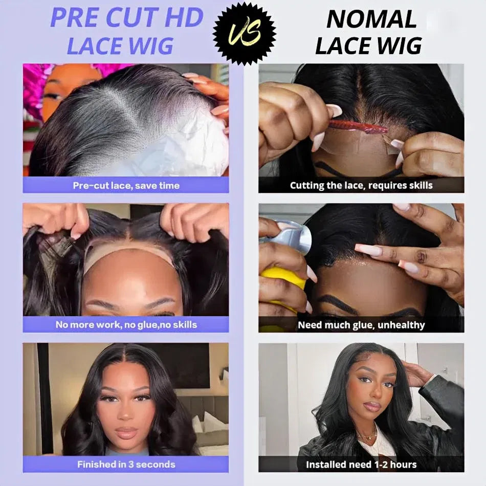 Stretched Length: 26inches, Hair Color: #4, Density: 180%, Ships From: CHINA - Body wave Wigs Glueless Wig Human Hair Ready To Wear 5x5 Lace Frontal Wig 4x4 Brazilian Closure Wig For Women Lace Front Wigs Taven