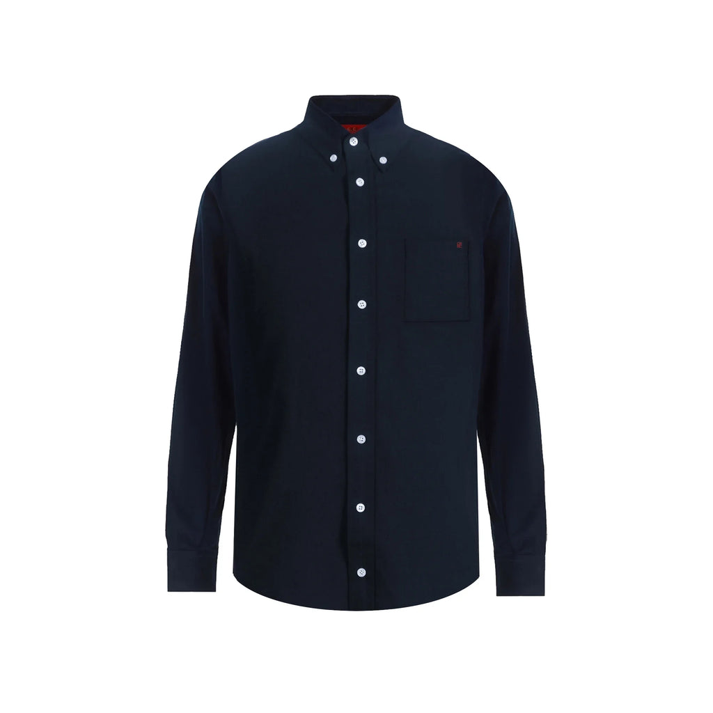 Men Embroidered Cotton Shirt Streetwear Loose Floral Long Sleeve TAVEN System LLC