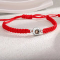 Custom Photo Projection Bracelet Adjustable Woven Titanium Steel Pendant DIY Picture Bracelet Jewelry Valentine's Day Gift TAVEN System LLC