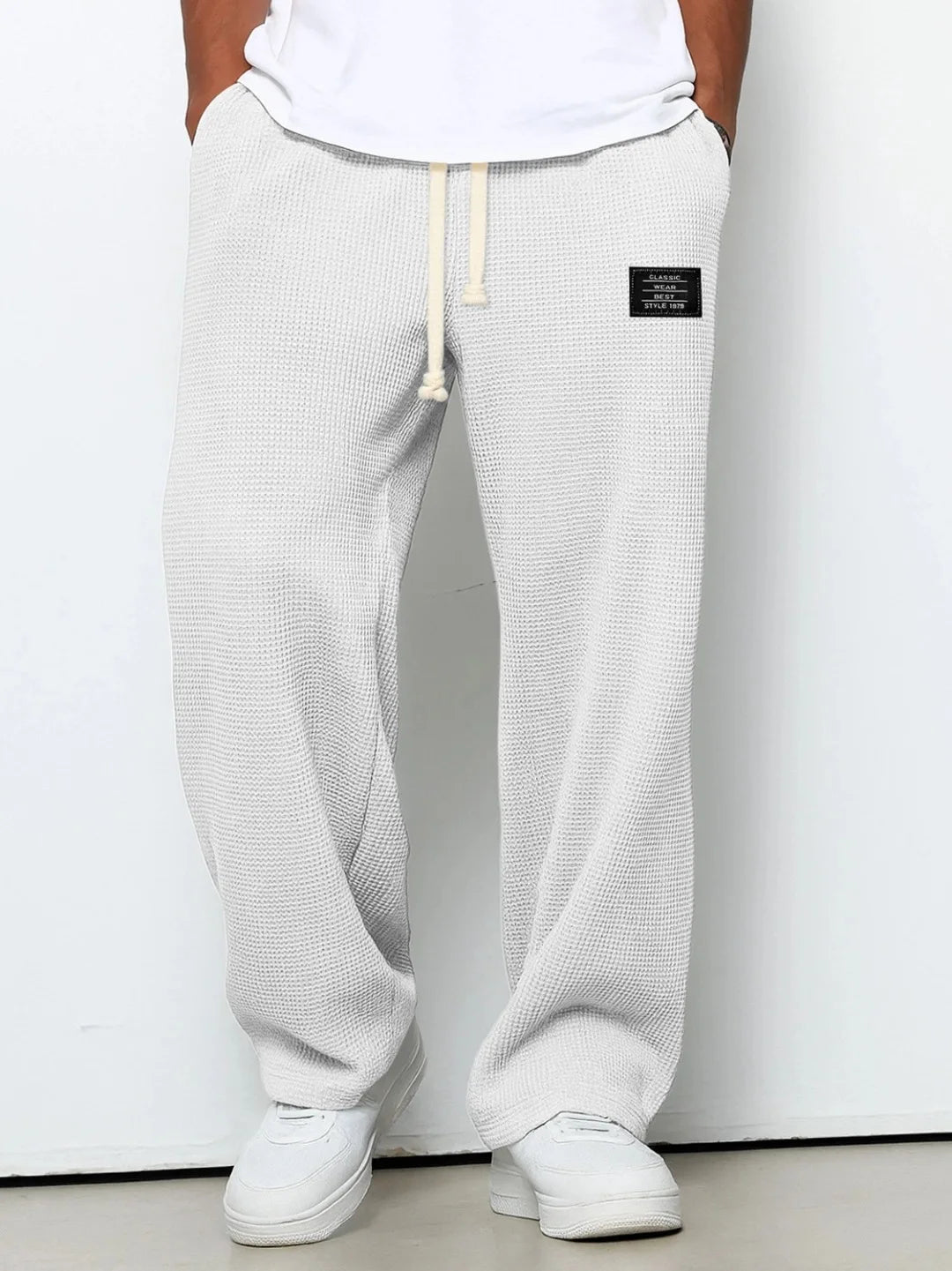Men Straight Leg Sweatpants Elastic Waist Casual Sports Jogger TAVEN System LLC