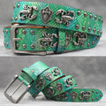 Rivet PU  Leather men's belt Fashion alloy belts Buckle luxury brand jeans belts for men business belt female belt TAVEN System LLC