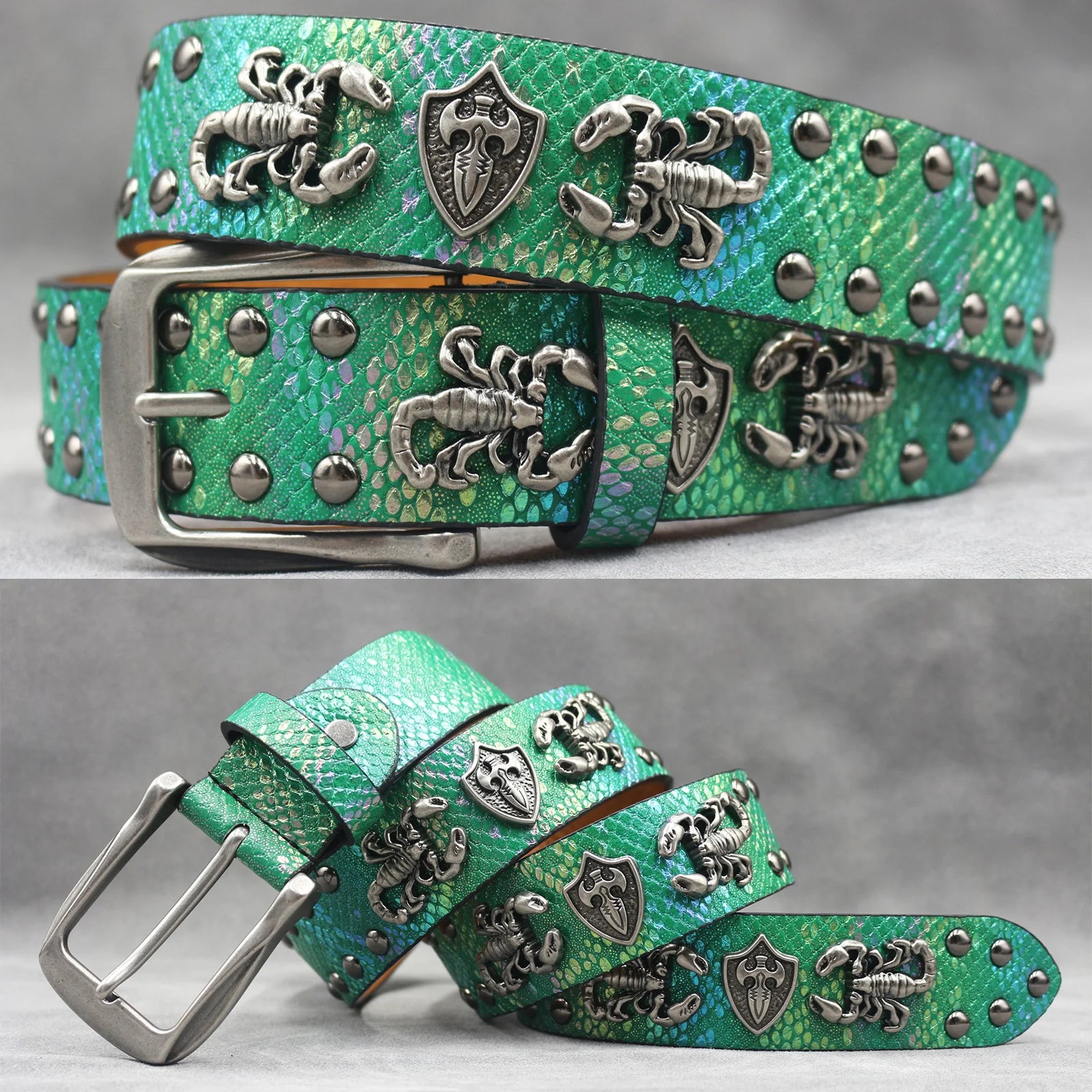 Rivet PU  Leather men's belt Fashion alloy belts Buckle luxury brand jeans belts for men business belt female belt TAVEN System LLC