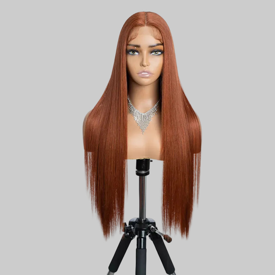 Noble 30 inch straight synthetic lace front wig for women