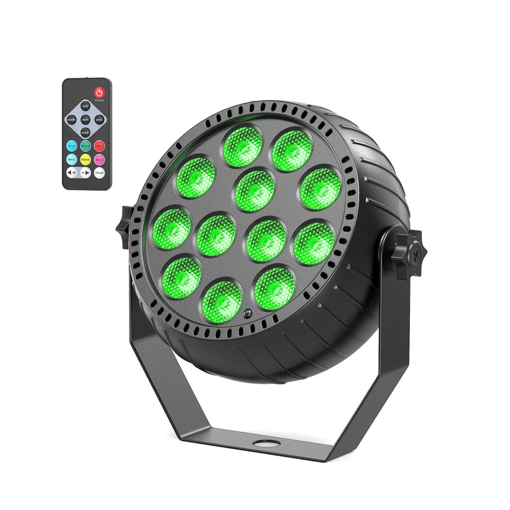 Somspot 1/2/4PCS LED Par Light RGB DJ Disco Party Lights Stage Effect Lighting Projector for Concert Church Wedding Theater TAVEN System LLC