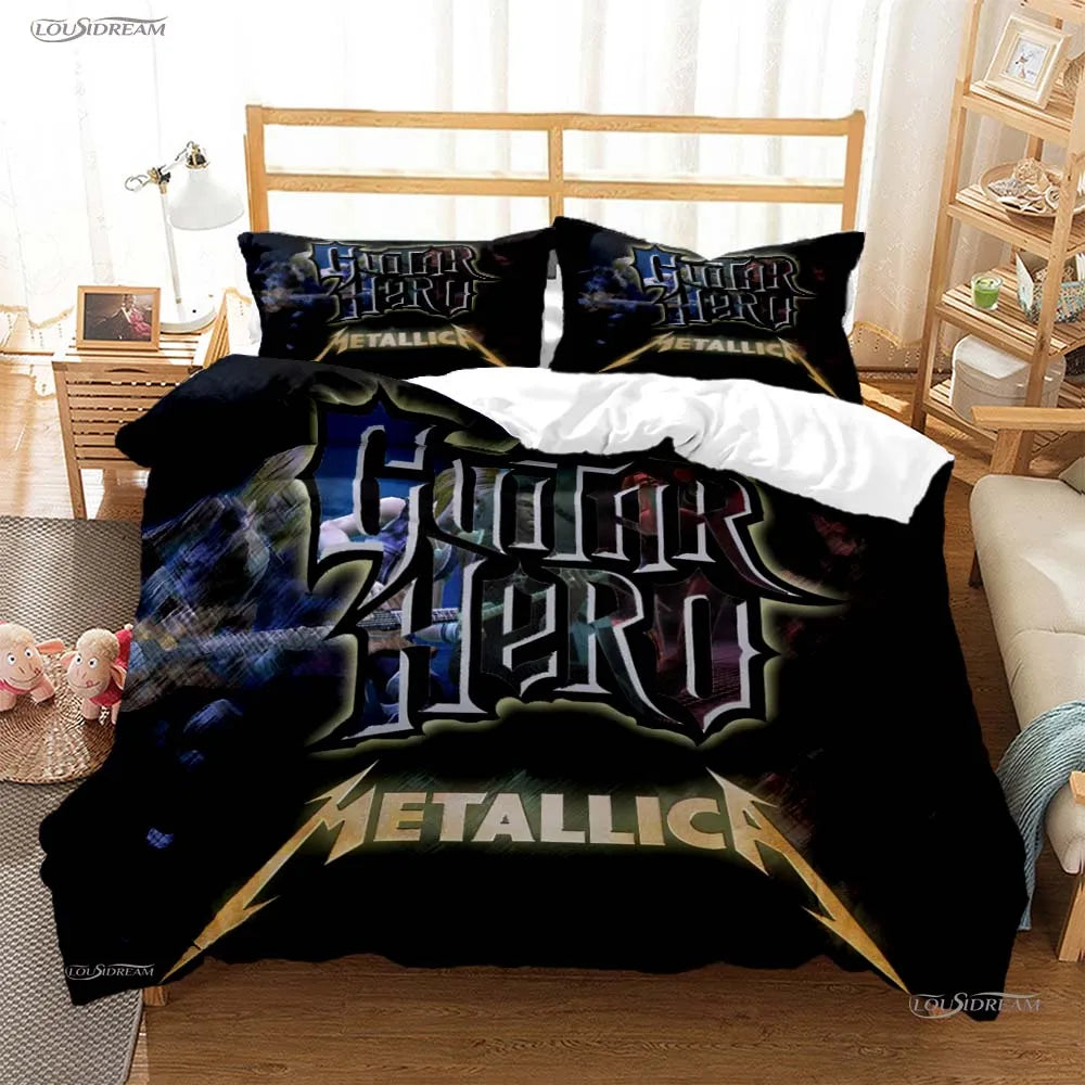 Heavy Metal Music Casal All Season Duvet Cover Comforter Bedding Sets Soft Quilt Cover and Pillowcases Single/Double/Queen/King TAVEN System LLC