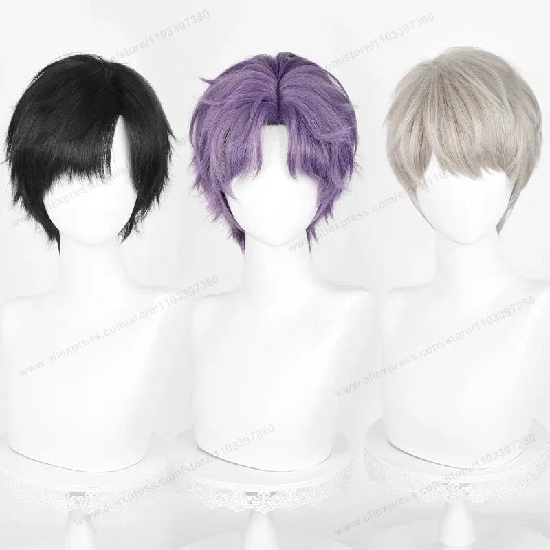 Color: Yellow - Love And Deepspace Rafayel Zayne Xavier Cosplay Wig 30cm Short Hair Anime Wig Heat Resistant Synthetic Halloween Party Wigs Taven