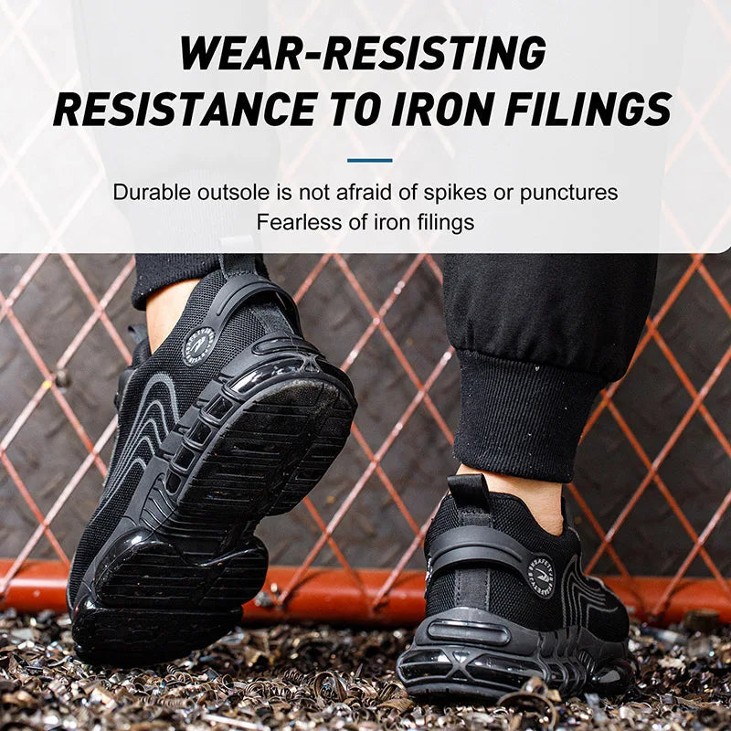 Unisex Rotating Button Safety Shoes Men For Work Sneakers Shoes Puncture-Proof Protective Women Shoes Steel Toe Work Boots TAVEN System LLC