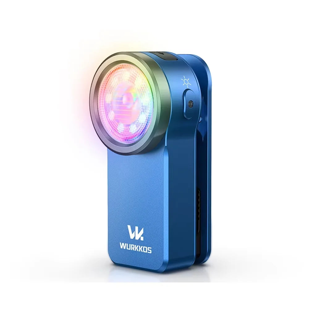Wurkkos HD03 680LM Rechargeable Mini Clip Flashlight RGB Torch TAVEN System LLC