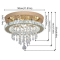 GreeLustr Luxury Crystal Chandelier Lustre Design Gold Modern Led Ceiling Light  Living Room Bedroom Hanging Lamp Lighting TAVEN System LLC