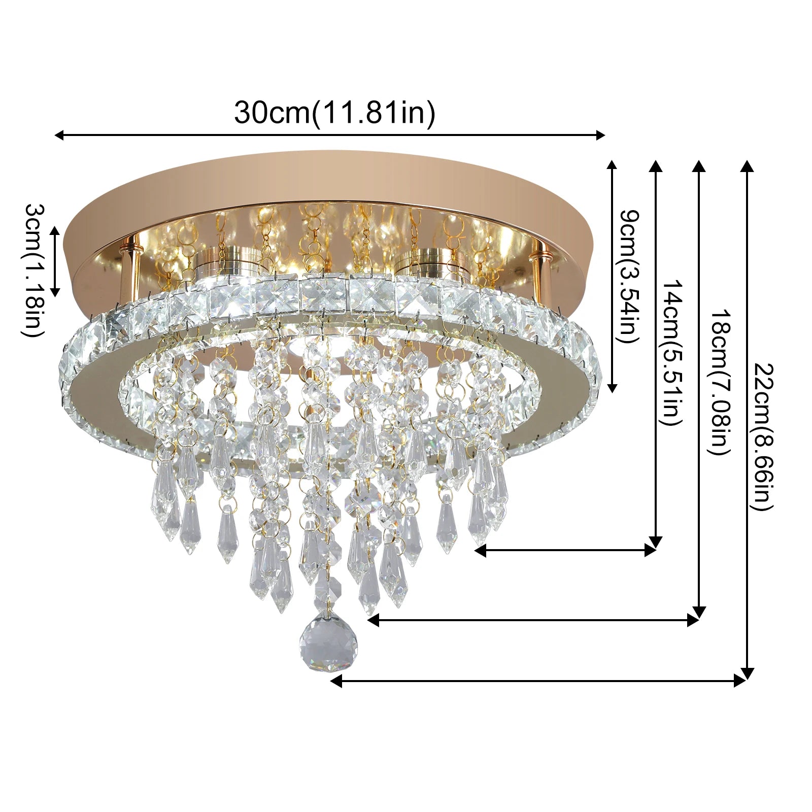GreeLustr Luxury Crystal Chandelier Lustre Design Gold Modern Led Ceiling Light  Living Room Bedroom Hanging Lamp Lighting TAVEN System LLC