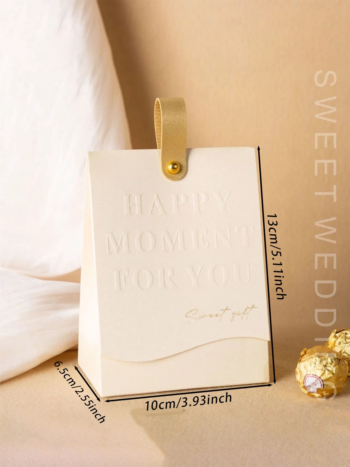 10pcs Creative Leather Portable Gift Box High-end Portable Wedding Candy Paper Box Party Packaging Supplies Paper Box TAVEN System LLC