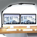 LED Desk Lamp with Clamp Flexible 4 sections Swing Arm Three light sources desk light, 4 Color Modes & 5 Brightness TAVEN System LLC