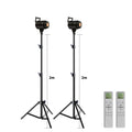 Bowens Video Studio Kit 90/135W 220V Photography Light Dimmable Kit LED Lamp 2m Tripod Flash Studio Lighting 3000-6000K 3 Color TAVEN System LLC