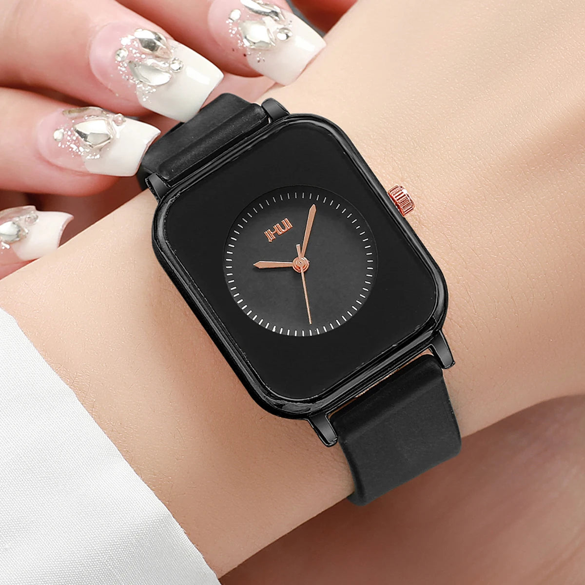 Fashion Rectangle Women Watches Casual Silicone Band Sports Watch Reloj Mujer Girls Clock Gift - TAVEN System LLC