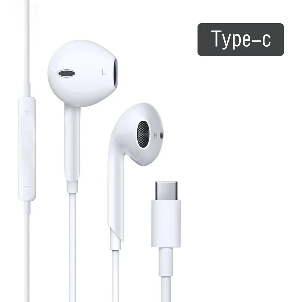 For Apple ios 15 14 13 Pro High-Fidelity Bluetooth Wired Headset Type-C 3.5mm Suitable TAVEN System LLC