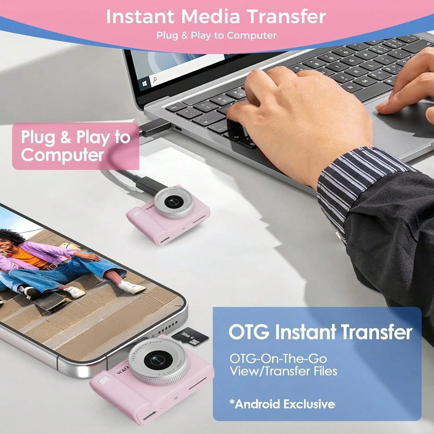 Mini Camera 1080P HD Video Recorder - Keychain Digital Video Camera with 32GB Card and Long Battery Life, Ultra-Portable Mini Camera for Travel/Vlog/Night Shooting, Supports Time-Lapse Shooting, Video Recording TAVEN System LLC