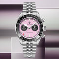 PAGANI DESIGN Men Watches New Pink BB Panda Dial Chronograph Fashion Luxury Quartz Watch For Men VK64 Movt Waterproof Watch 2026 - TAVEN System LLC