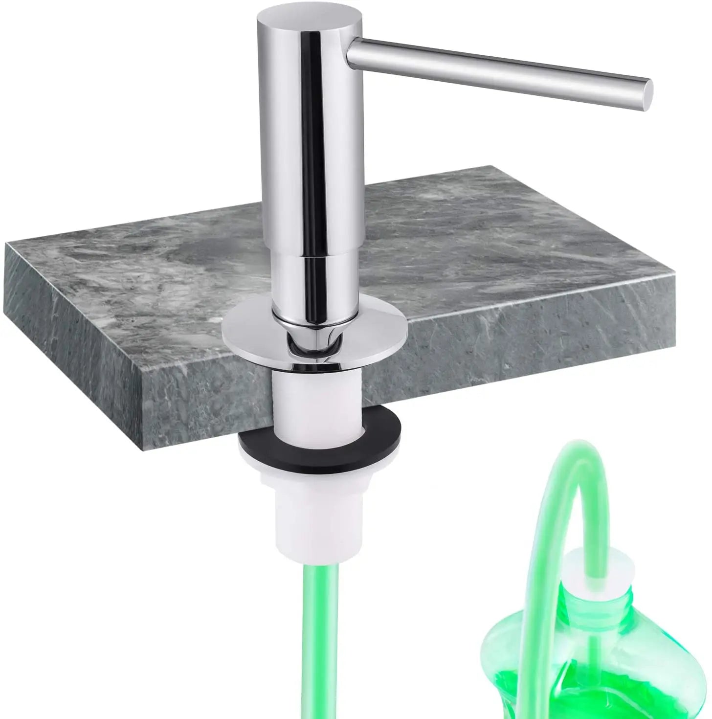 Samodra liquid Soap Dispenser With Extension Tube Kit Brass Pump Head For Kitchen Sink Bathroom accessories 4 color dispenser So TAVEN System LLC