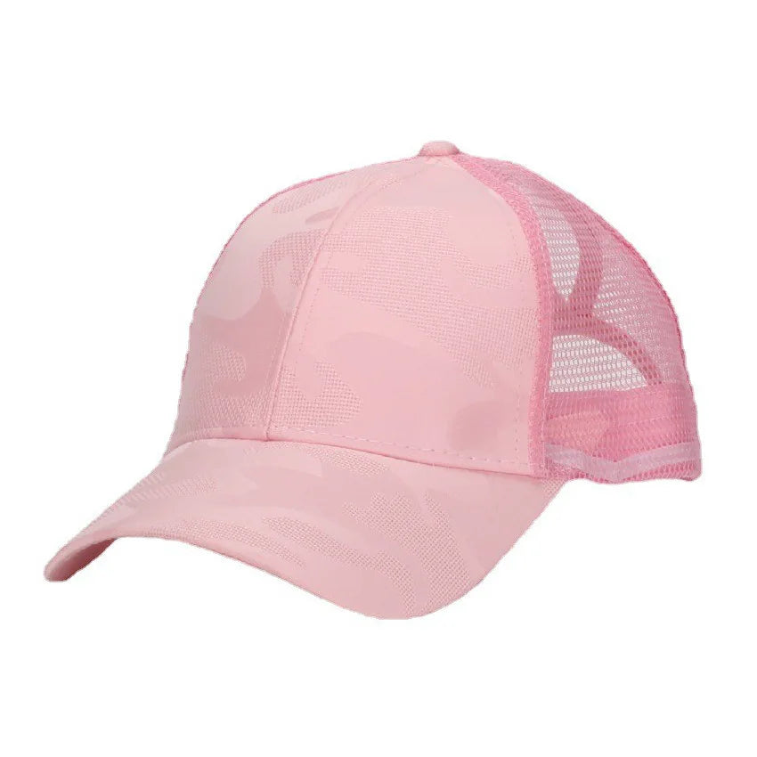 Camouflage Ponytail Baseball Cap Mesh Sun Protection Outdoor Hat TAVEN System LLC