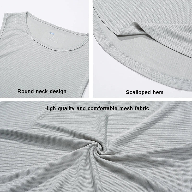 Summer Men's Gym Tank Top Fitness Training Clothing Quick-drying Loose Bodybuilding Sleeveless Shirt Men Fashion Basketball Vest TAVEN System LLC