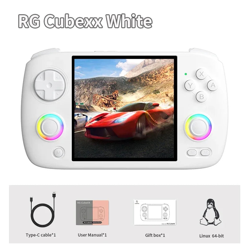 ANBERNIC RG CubeXX Retro Handheld Games Console Linux RGB Joystick Video Gaming Player Supports WIFI HD TV Connection RG Cube XX TAVEN System LLC