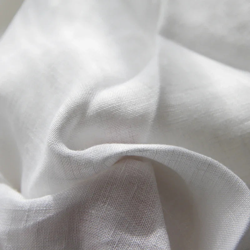 Pure Linen Bed Sheets 100% Stone Washed French Linen Solid Color Breathable and Durable for Hot Sleepers 1 PC Flat Sheet TAVEN System LLC
