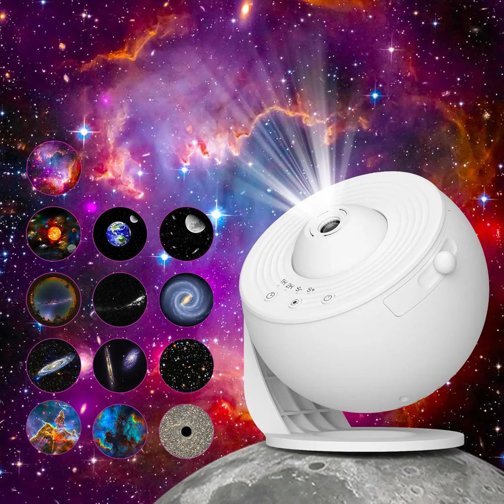 Galaxy Projector for Bedroom, HD Image Star Projector, Adjustable Galaxy Light Knob, 13 Film Discs, Planetarium Projector for Ki TAVEN System LLC