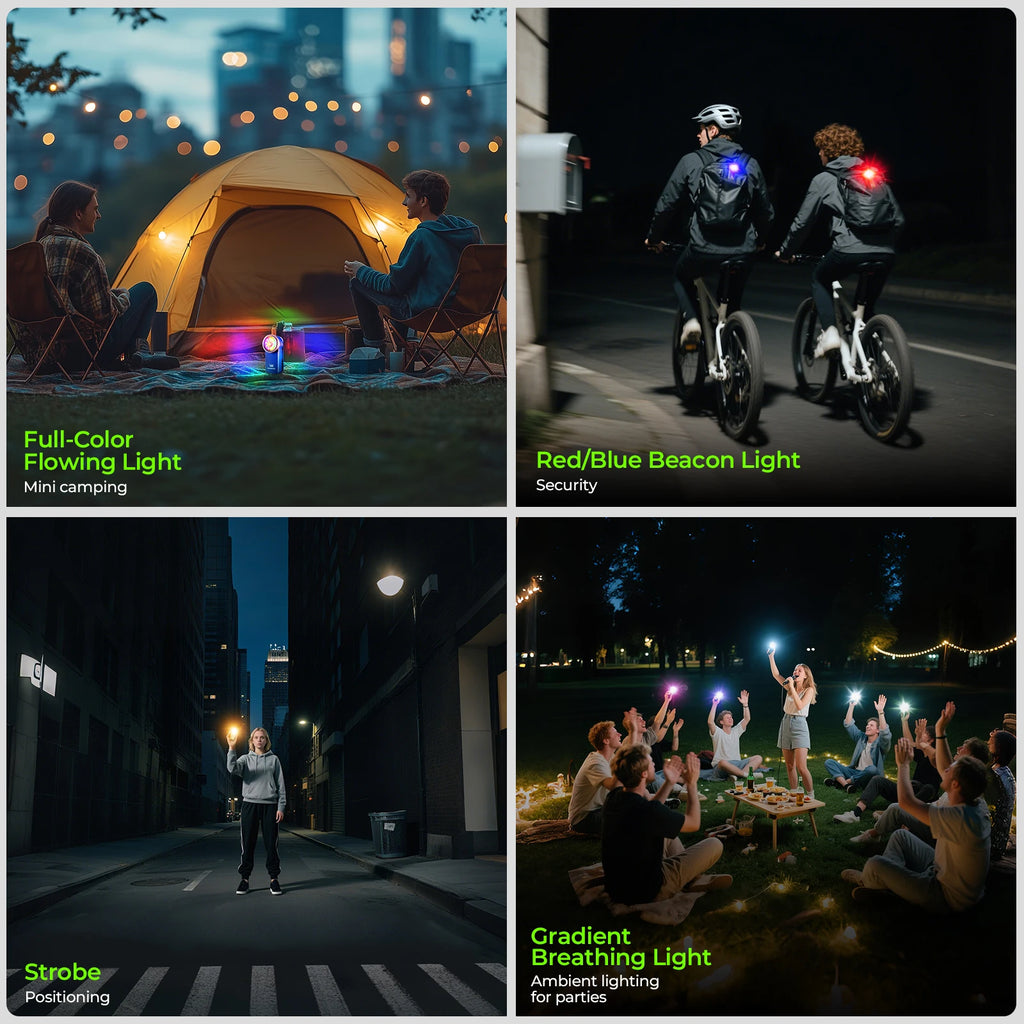 Wurkkos HD03 680LM Mini Clip Light USB Rechargeable Pocket Flashlight Spotlight/Floodlight Portable RGB Torch with Magnet TAVEN System LLC
