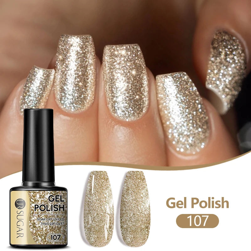 UR SUGAR 7ML Nail Gel Fresh Macaron 107 Colors All For Manicure Semi Permanent Soak Off LED UV Long-Lasting Nail Art Varnish TAVEN System LLC