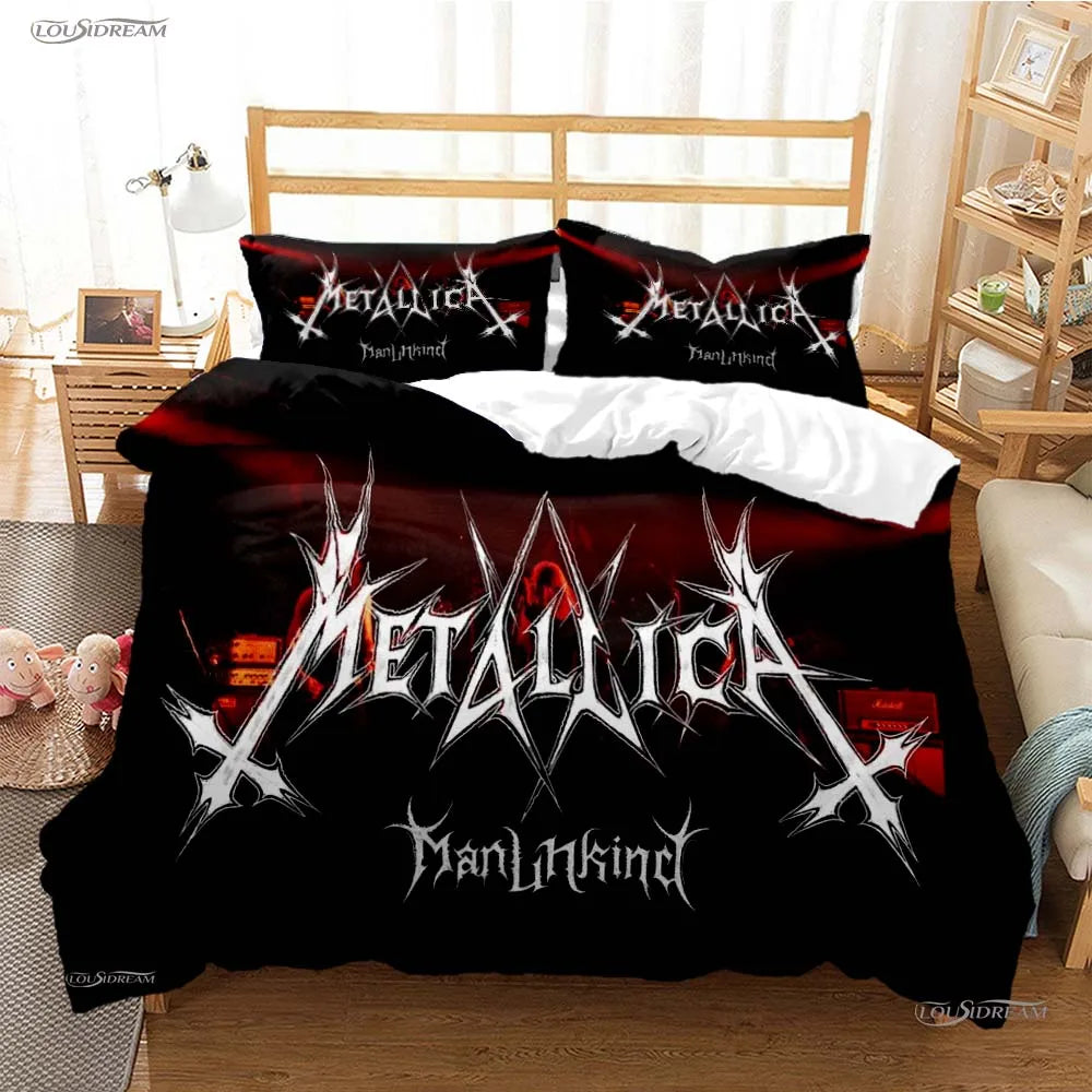 Heavy Metal Music Casal All Season Duvet Cover Comforter Bedding Sets Soft Quilt Cover and Pillowcases Single/Double/Queen/King TAVEN System LLC