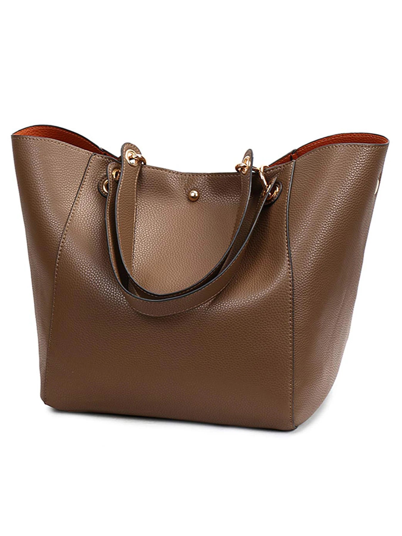 Women PU Leather Large Tote Bag Waterproof Shoulder Work Handbag TAVEN System LLC