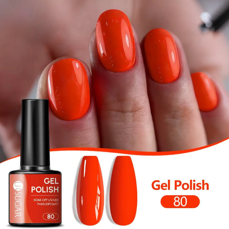 UR SUGAR 7ML Nail Gel Fresh Macaron 107 Colors All For Manicure Semi Permanent Soak Off LED UV Long-Lasting Nail Art Varnish TAVEN System LLC