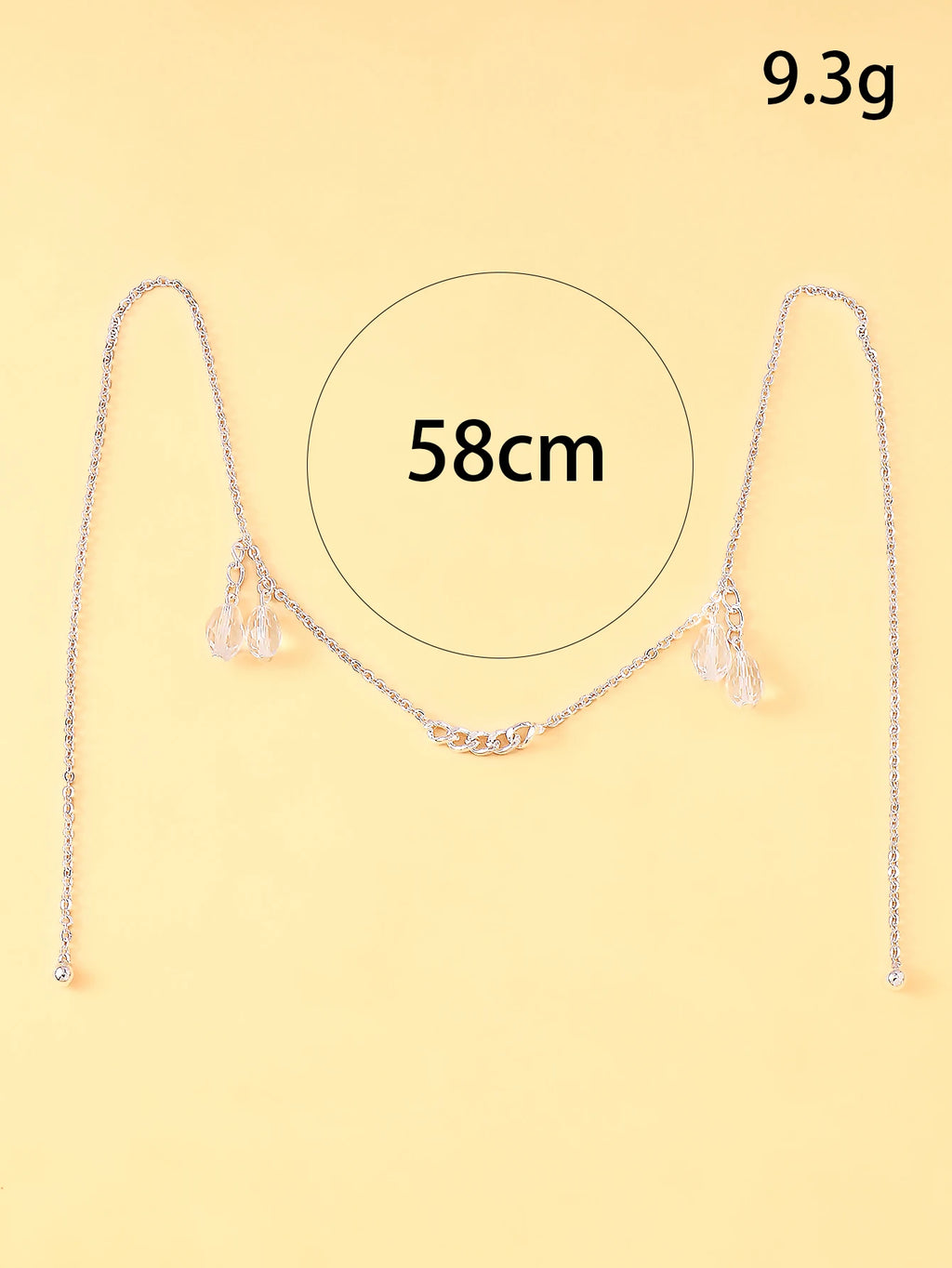 Crystal Face Chain Pendant Women Vintage Stage Jewelry Accessory TAVEN System LLC