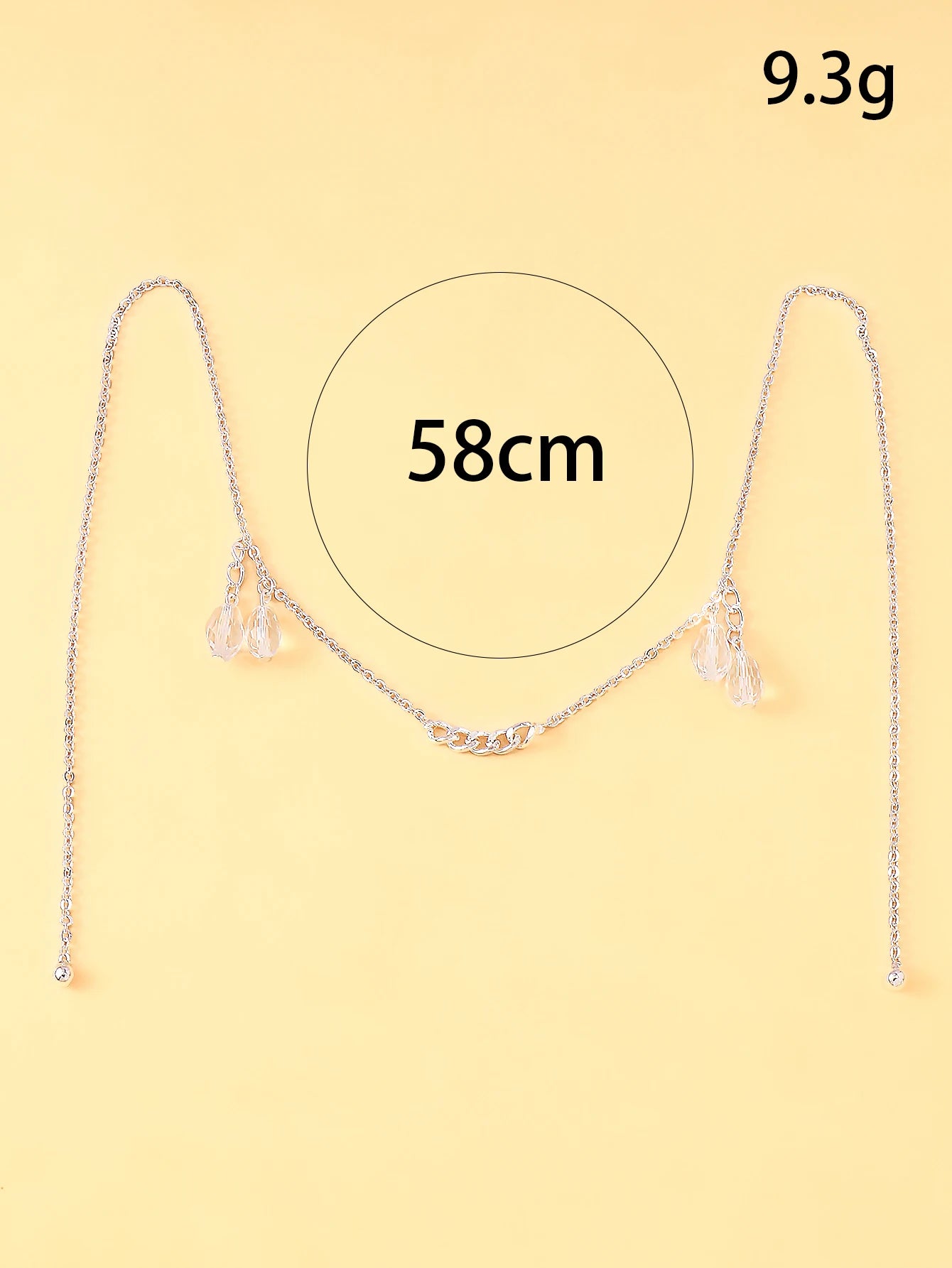 Crystal Face Chain Pendant Women Vintage Stage Jewelry Accessory TAVEN System LLC