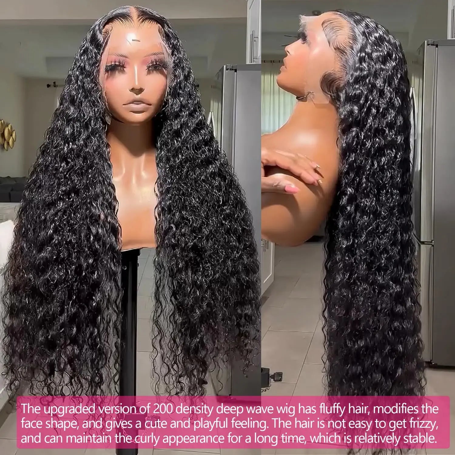 Lemoda 30 Inch 13x6 Full Lace Frontal Wigs 200% Density 15A Deep Wave Wigs Human Hair HD Lace Frontal Wigs Pre Plucked Wig TAVEN System LLC