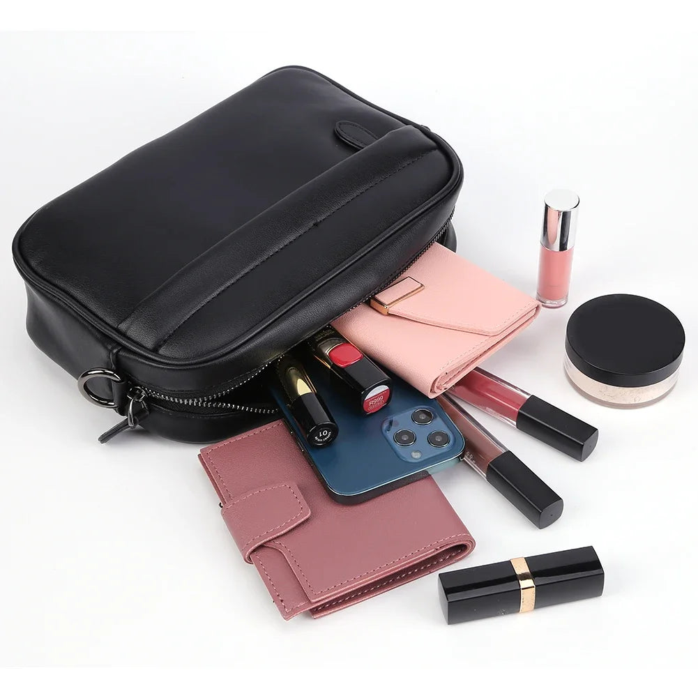 Men PU Leather Business Shoulder Bag Crossbody Messenger Bag TAVEN System LLC