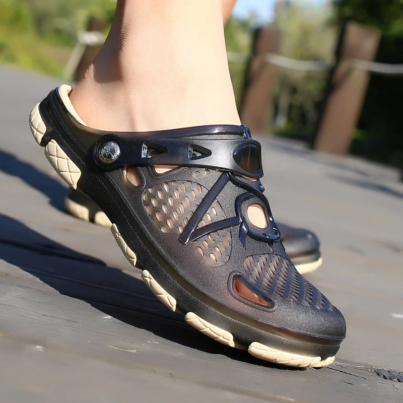 Fashion Slippers Casual Sandals Breathable Non-slip Comfortable Beach Shoes High Quality Home Slippers Outdoor Walking Male Shoe TAVEN System LLC
