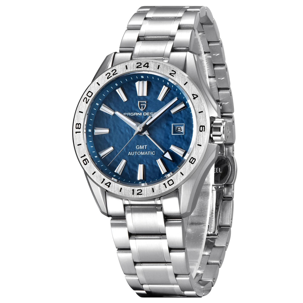 2024 New PAGANI DESIGN 40MM Men Mechanical Watches Top Brand Sapphire Glass GMT Watch 100M Waterproof Automatic Watch for Men - TAVEN System LLC
