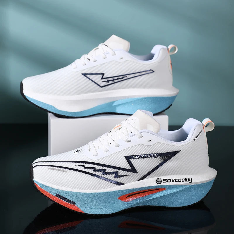 Men Carbon Plate Running Shoes Shock Absorbing Sports Sneakers TAVEN System LLC