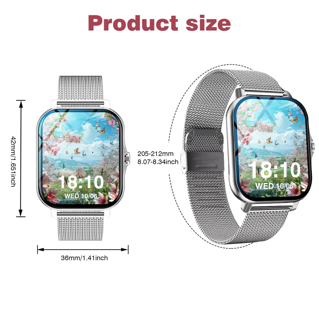 Smartwatch, phone answering/calling, multi-sport mode, message reminder view, suitable for men/women TAVEN System LLC