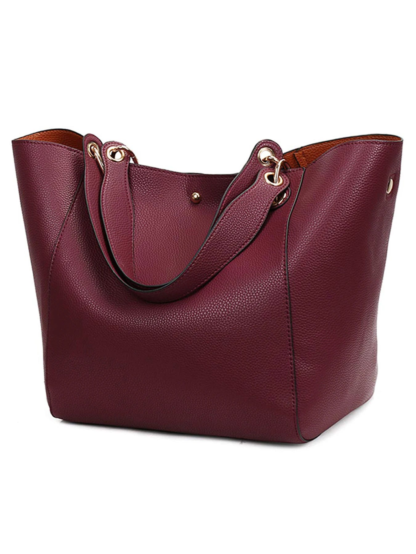 Women PU Leather Large Tote Bag Waterproof Shoulder Work Handbag TAVEN System LLC