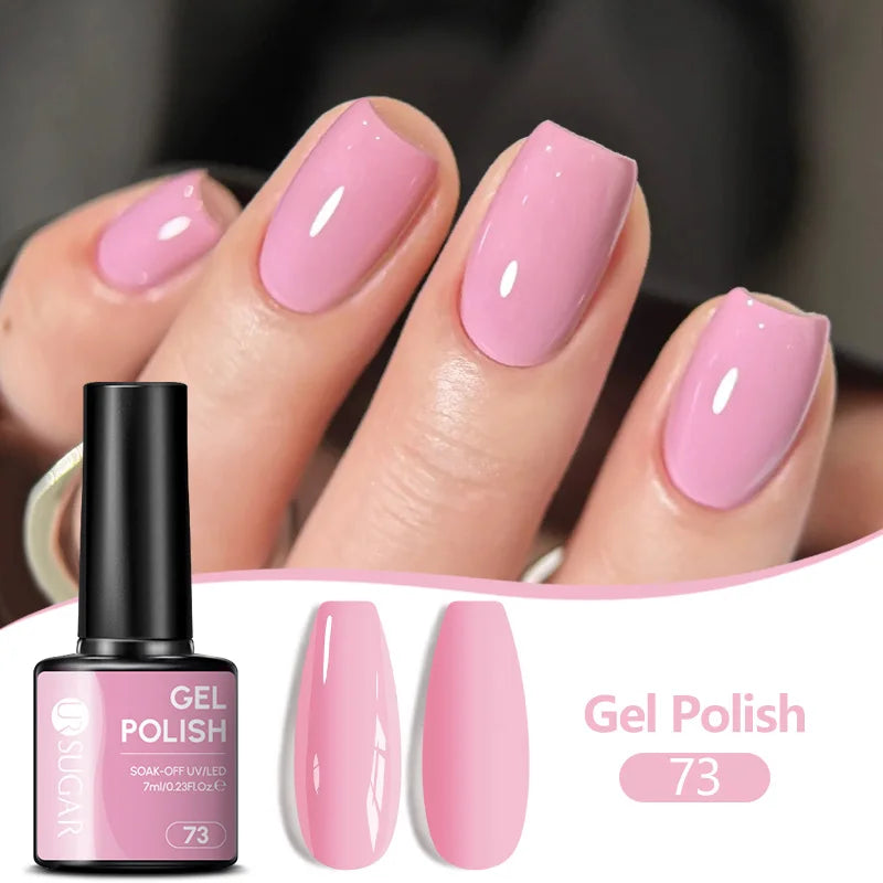 UR SUGAR 7ML Nail Gel Fresh Macaron 107 Colors All For Manicure Semi Permanent Soak Off LED UV Long-Lasting Nail Art Varnish TAVEN System LLC