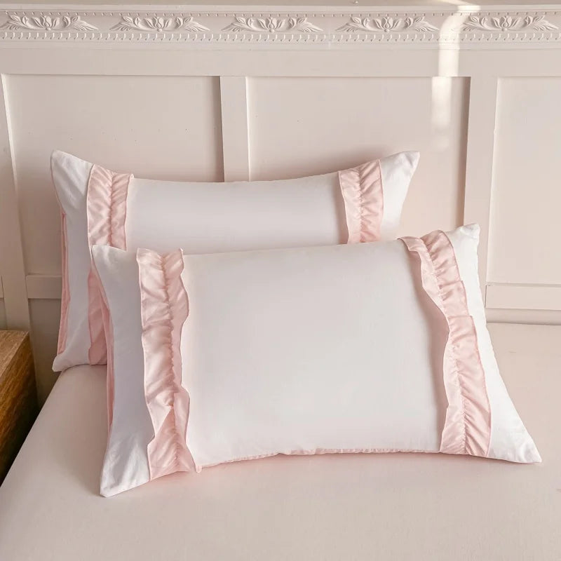 3 Piece Sheet Set  pink bowknot duvet cover Set ， comfortable Bedding Set Bedspread for All Season TAVEN System LLC