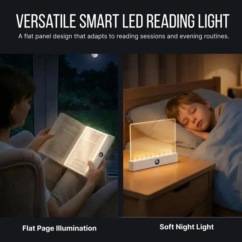 Book Light, Rechargeable Clear LED Flat Reading Lightwith Timer & Dimmable Brightness, Full Page Panel Lampfor Reading in Bed at Night, Funny Unique Gift forReaders Book Lovers, junko stickers TAVEN System LLC