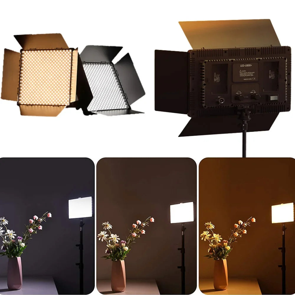 LED Photo Studio Light Video Studio Light With Dimmable for Game Live Video Lighting Portable Video Recording Photography Lamp TAVEN System LLC