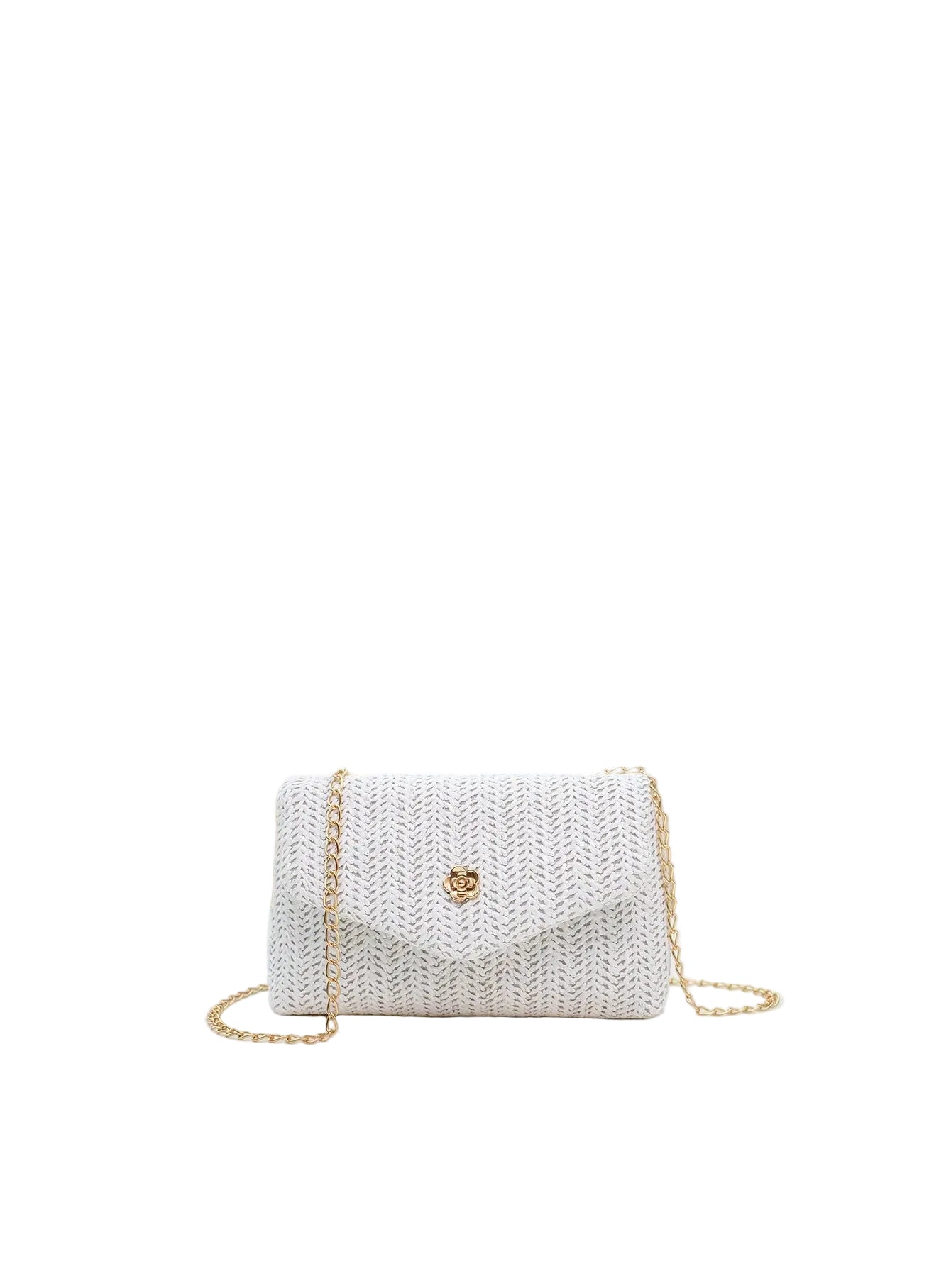 Mini Straw Look Flap Chain Crossbody Bag Women Phone Shoulder Purse TAVEN System LLC