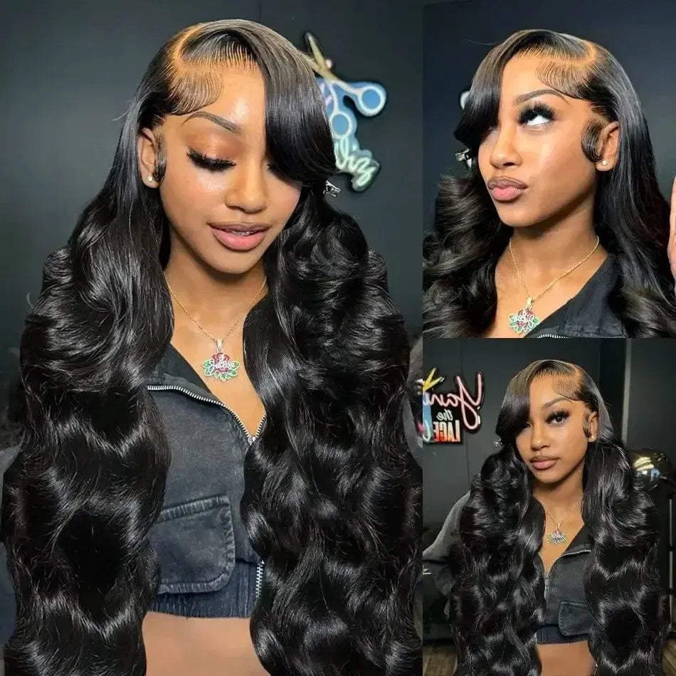 Ships From: CHINA, Stretched Length: 10inches, Density: 100%, Lace Size: 13x4 - Body wave hd transparent lace wig 13x6 human hair For Women choice Pre Plucked 30 40 Inch wavy Frontal brazilian cheap Wigs Taven