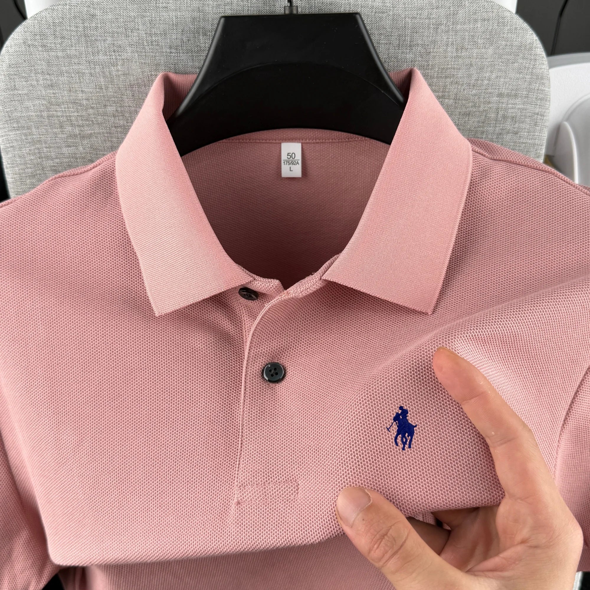 100% pure cotton high-end brand men's short sleeve polo shirt 2026 summer luxury fashion pony embroidery golf top casual T-shirt TAVEN System LLC